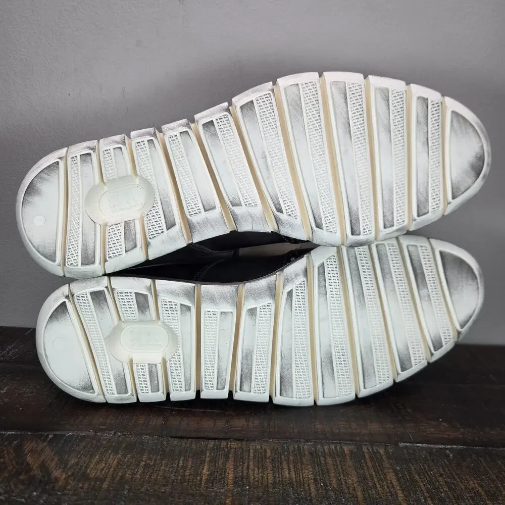 NEW BED STU Cayuga II Mens Size 9 Oxford Sneakers Organic Leather Gray White